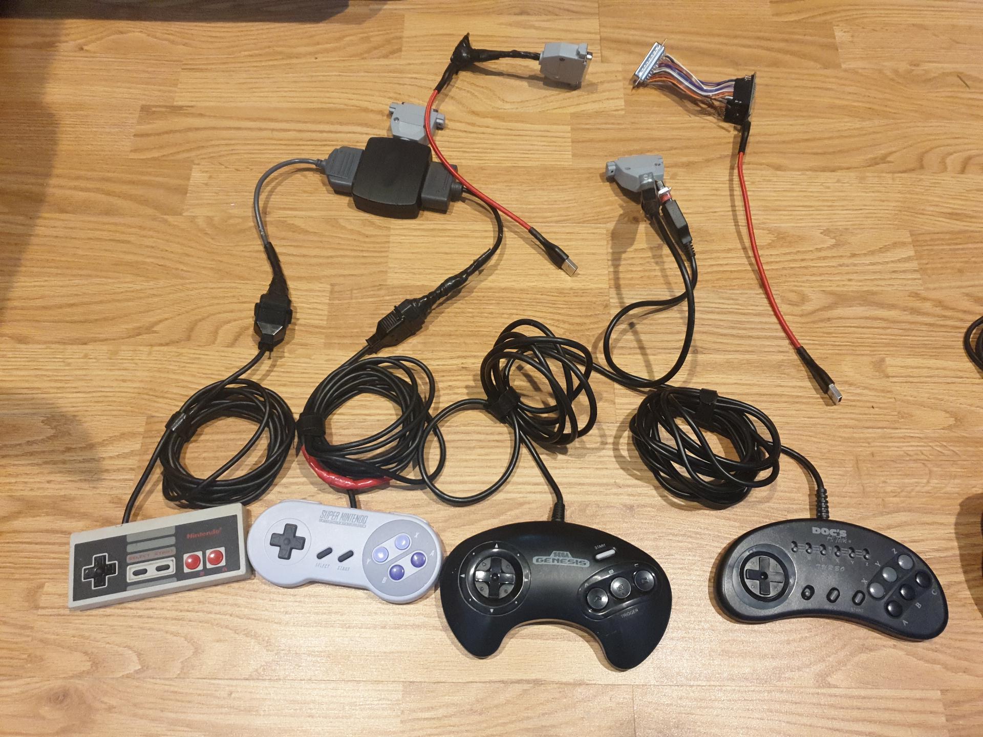 NES, SNES, Genesis 3, Genesis 6 controllers